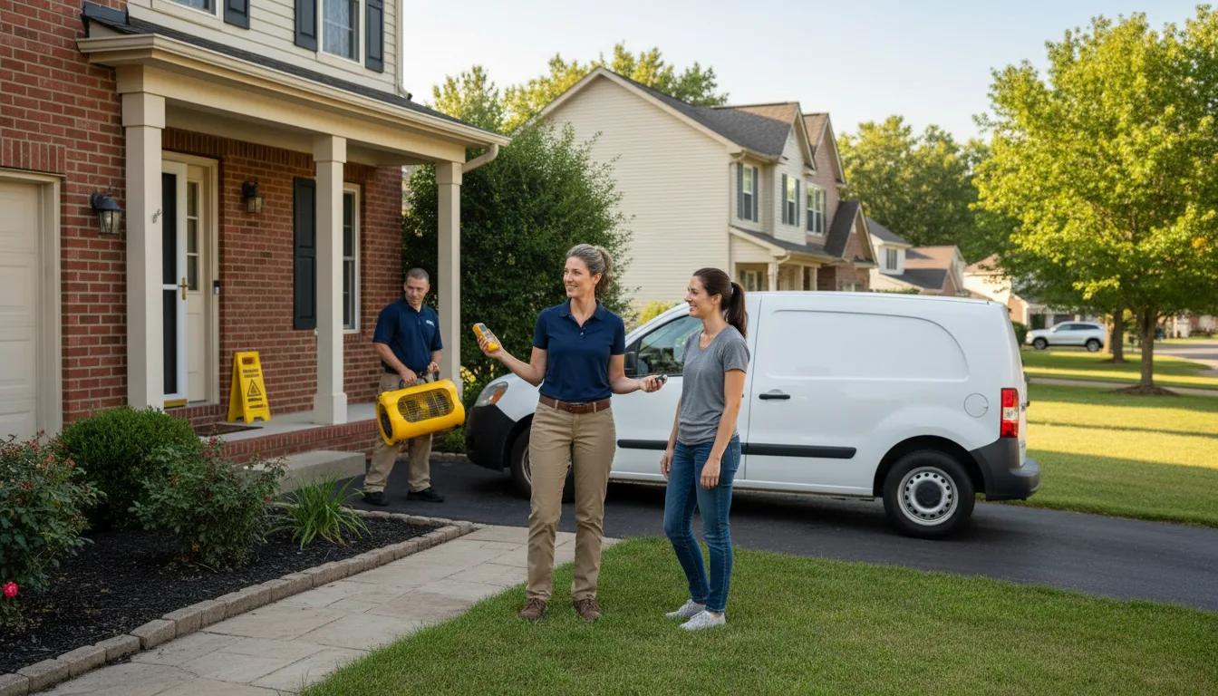 Residential water damage restoration in Chester, NE